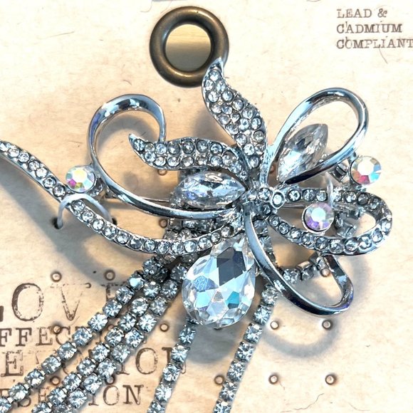 CZ Crystal Brooch Pin NWT - Picture 4 of 4
